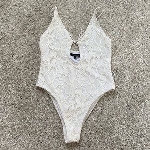 Kendall & Kylie White Lace One Piece